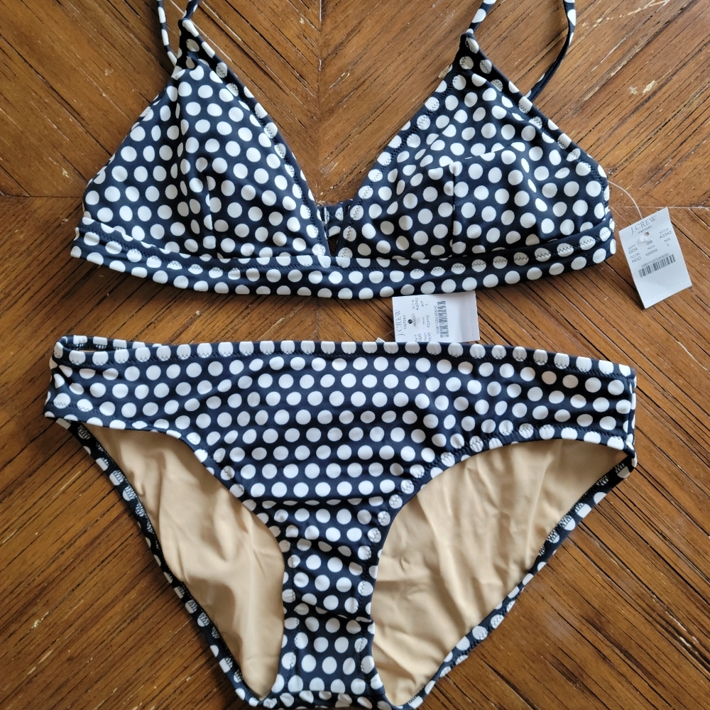 J. Crew bikini & rash guard, size L